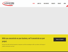 Tablet Screenshot of lexiconconstruction.com